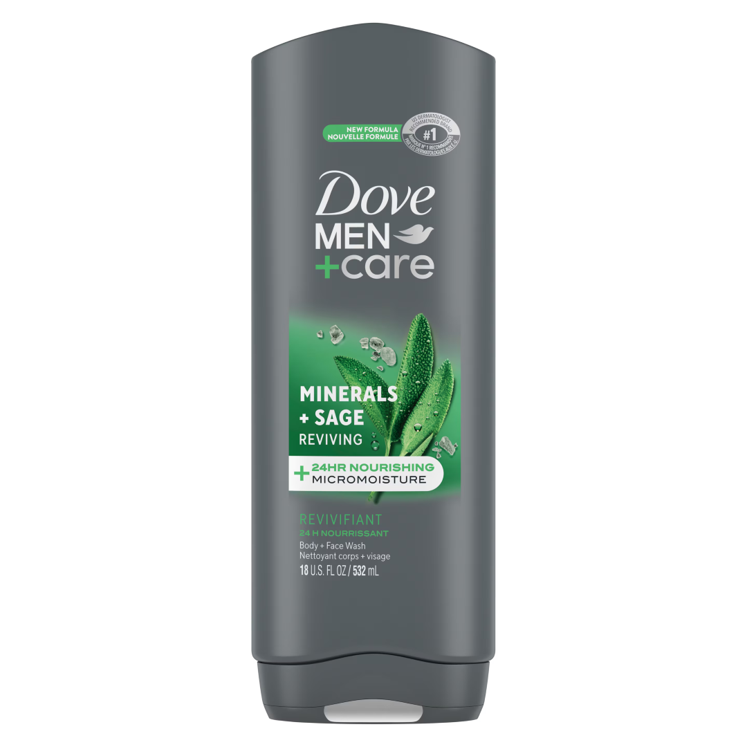 DOVE MENS BW MINERAL SAGE 532ML